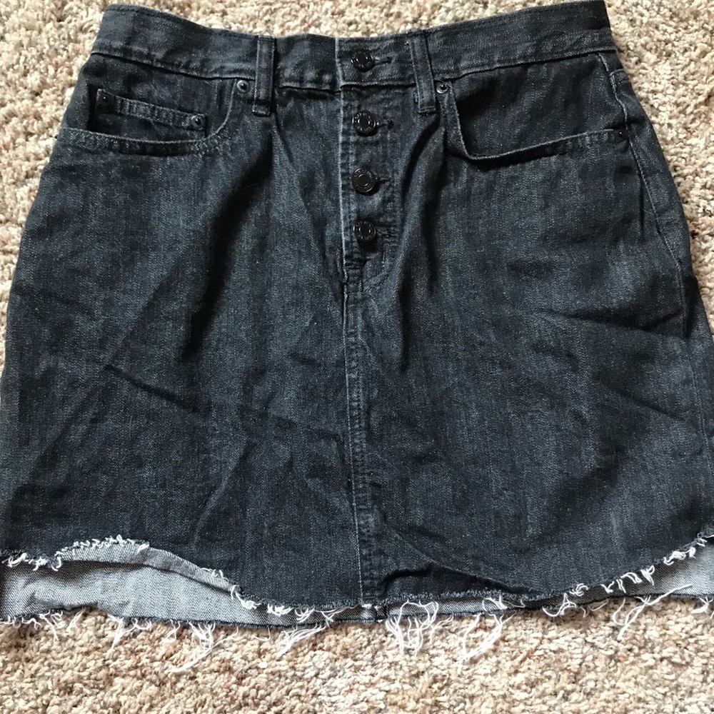 Black denim GAP skirt